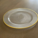 Gold Rim Charger Plate - Set of 4