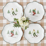 Heidi & Hans Skier Dinner Plate  (Set of 4)