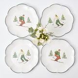 Heidi & Hans Skier Dinner Plate  (Set of 4)