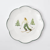 Heidi & Hans Skier Dinner Plate  (Set of 4)