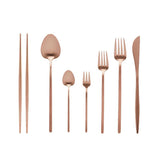 Jewel Flatware Set - Rose Gold