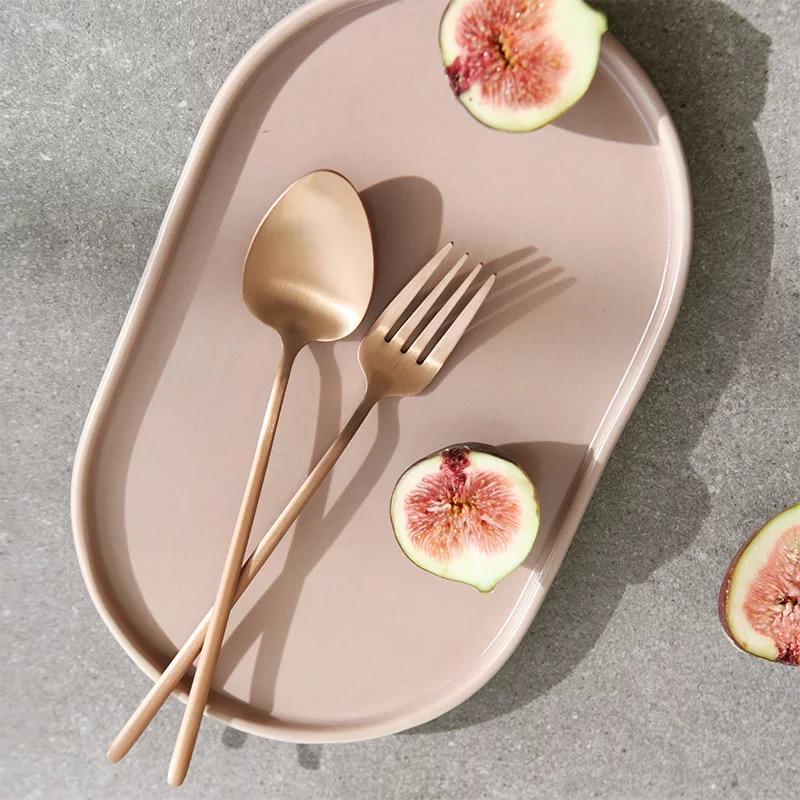 Jewel Flatware Set - Rose Gold