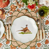 Scalloped Pheasant Dinner Plates (Set of 4)