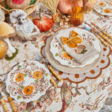 Autumn Flowers Starter Plates (Set of 4)