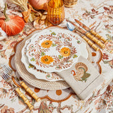 Autumn Flowers Starter Plates (Set of 4)