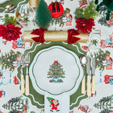 Mrs. Alice Christmas Tree Dinner Plate (Set of 4)