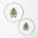 Mrs. Alice Christmas Tree Dinner & Starter Plates (Set of 8)