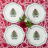 Mrs. Alice Christmas Tree Dinner & Starter Plates (Set of 8)