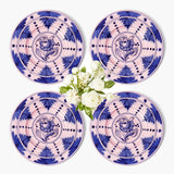 Kamari Pink & Blue Dinner & Starter Plates (Set of 8)