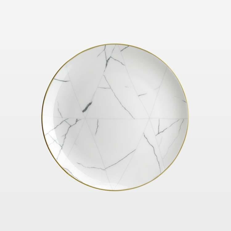 Marble Pattern Bone China Dinnerware