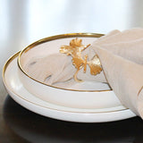 Metallic Rim Dinnerware Set