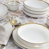 Metallic Rim Dinnerware Set