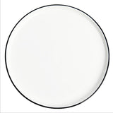 Milo Black Rim 8” Plates - Set of 4