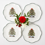 Mrs. Alice Christmas Tree Dinner Plate (Set of 4)