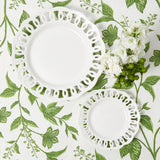 White Lace Dinner Plates (Set of 4)