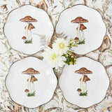 Scalloped Mushroom Dinner Plates (Set of 4)