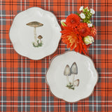 Scalloped Mushroom Starter Plates (Set of 4)