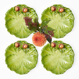 Porcini Mushroom Cabbage Plates (Set of 4)