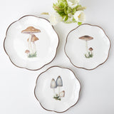 Scalloped Mushroom Dinner Plates (Set of 4)