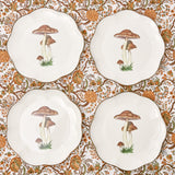 Scalloped Mushroom Dinner Plates (Set of 4)