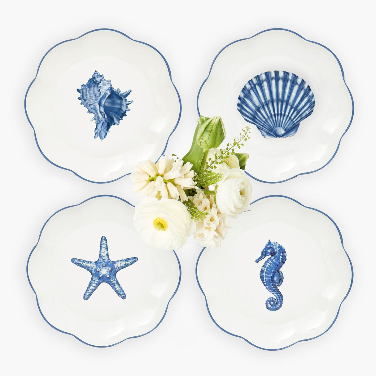 Seashore Dinner Plates (Set of 4)