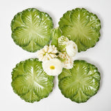 Serena Green Cabbage Starter Plate (Set of 4)