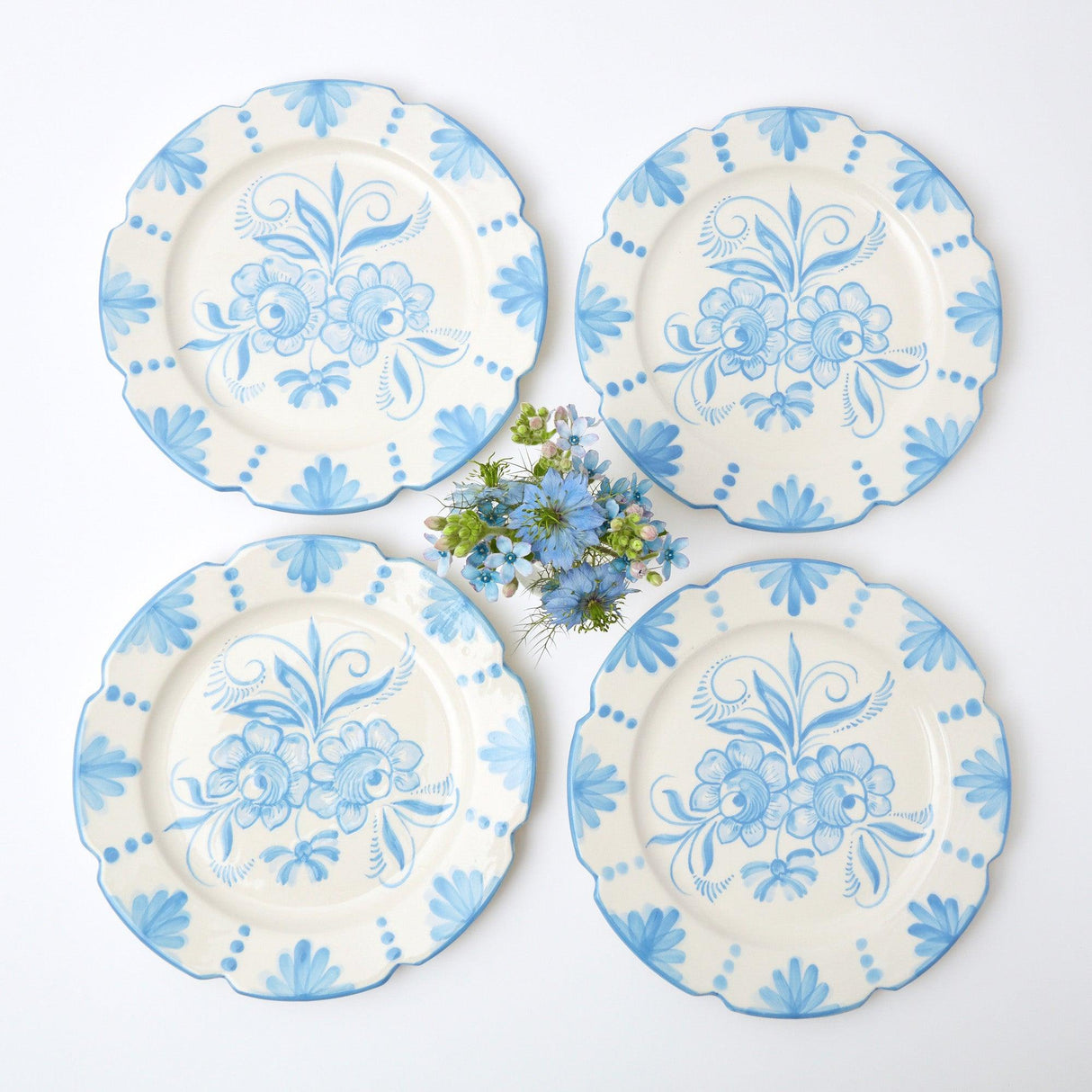 Seville Blue Gardênia Dinner Plate (set of 4)