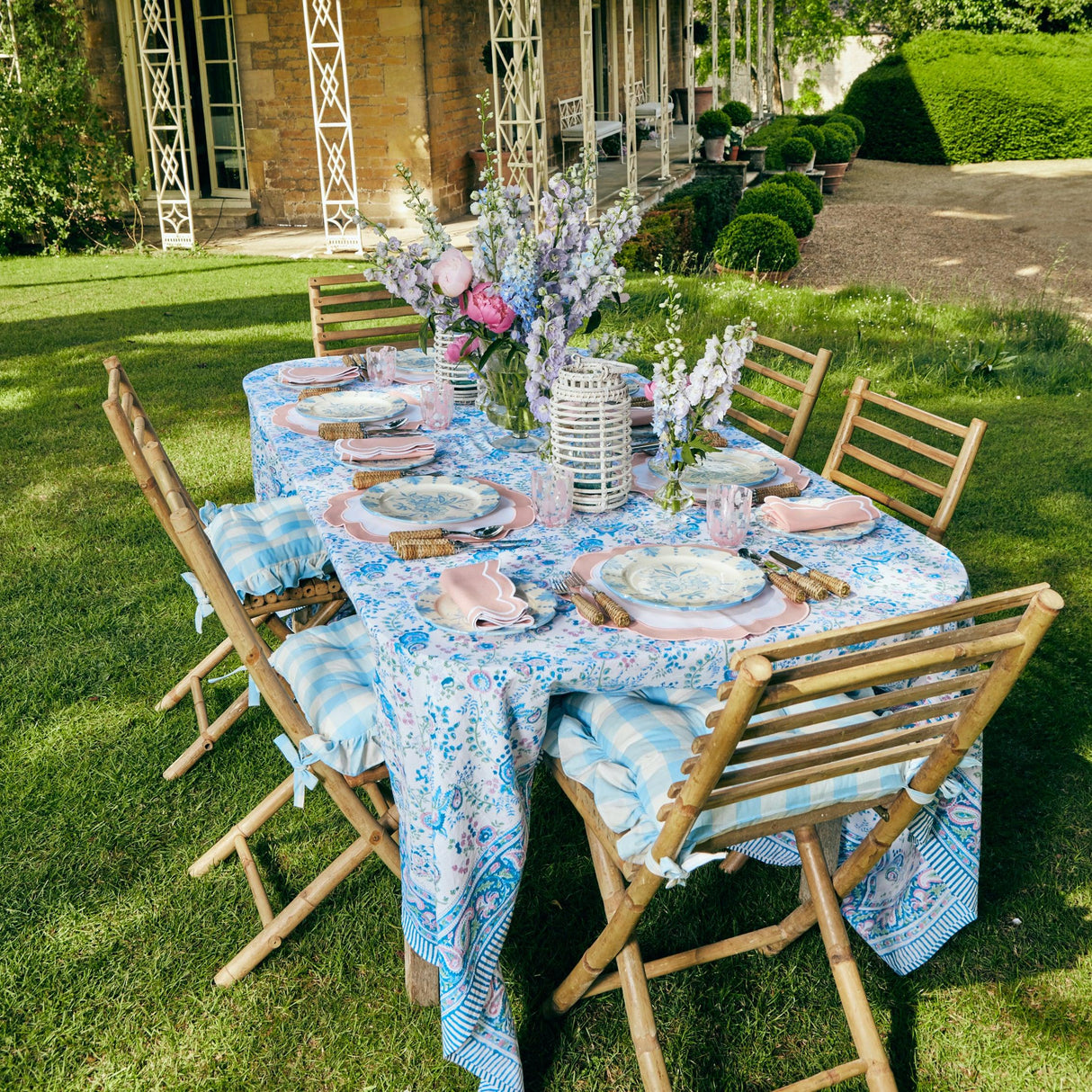 Seville Blue Gardênia Dinner Plate (set of 4)