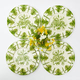 Seville Green Gardênia Dinner & Starter Plates (Set of 8)