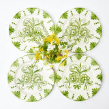 Seville Green Gardênia Dinner Plates (Set of 4)