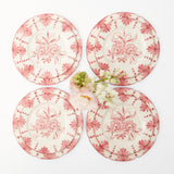 Seville Pink Gardênia Dinner & Starter Plates (Set of 8)