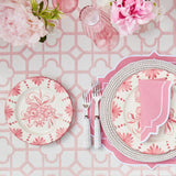 Seville Pink Gardênia Dinner & Starter Plates (Set of 8)