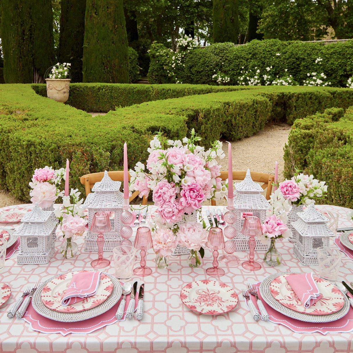 Seville Pink Gardênia Starter Plate (set of 4)