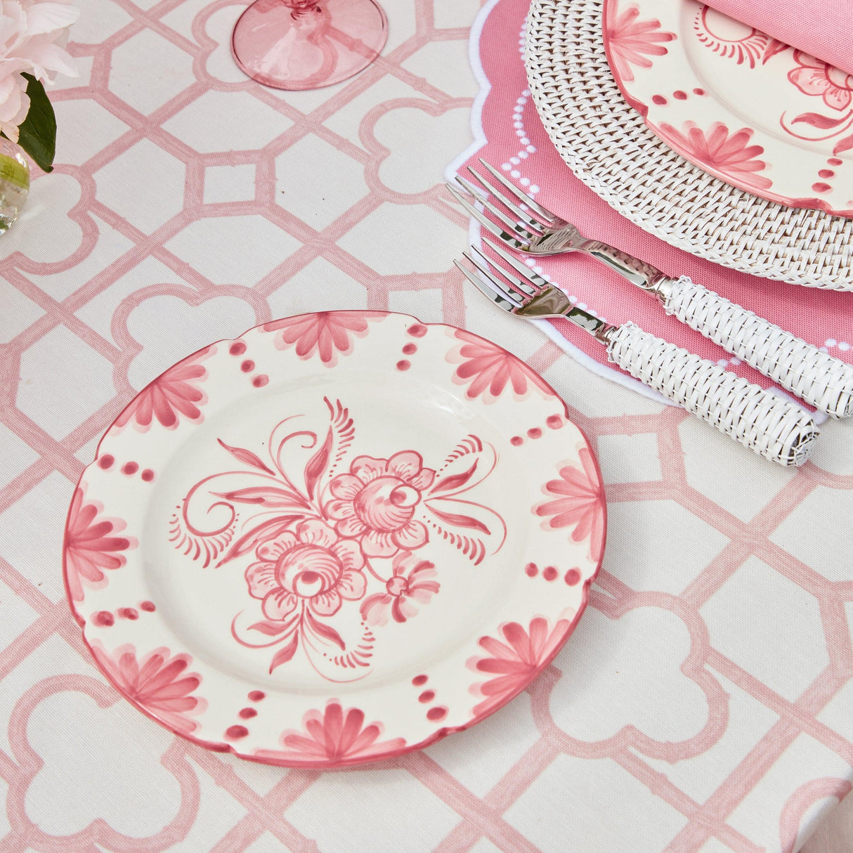 Seville Pink Gardênia Starter Plate (set of 4)