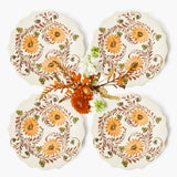 Autumn Flowers Dinner Plates (Set of 4)