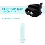 Black Flip + Sip Cap (20oz Bottle)