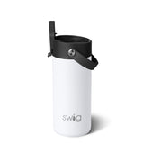 White Flip + Sip Slim Tumbler (12oz)