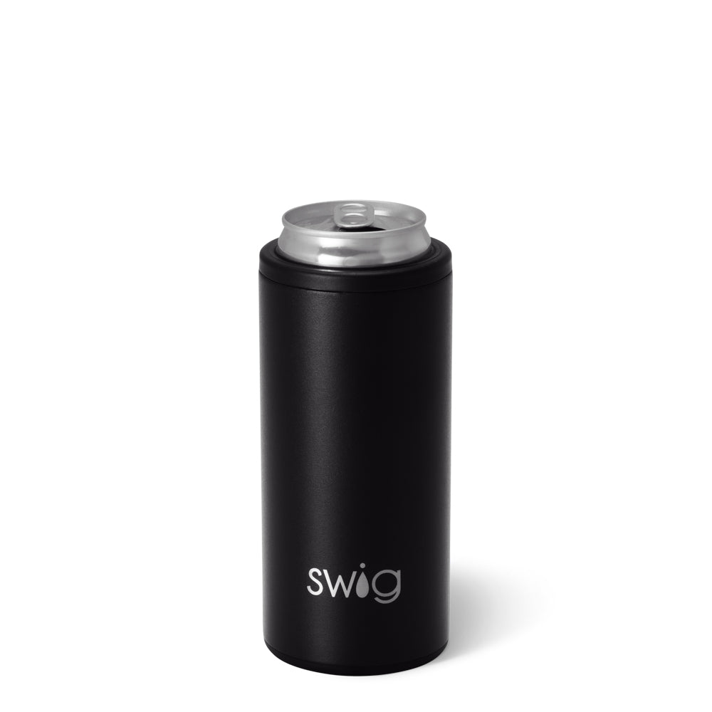 Black Skinny Can Cooler (12oz)