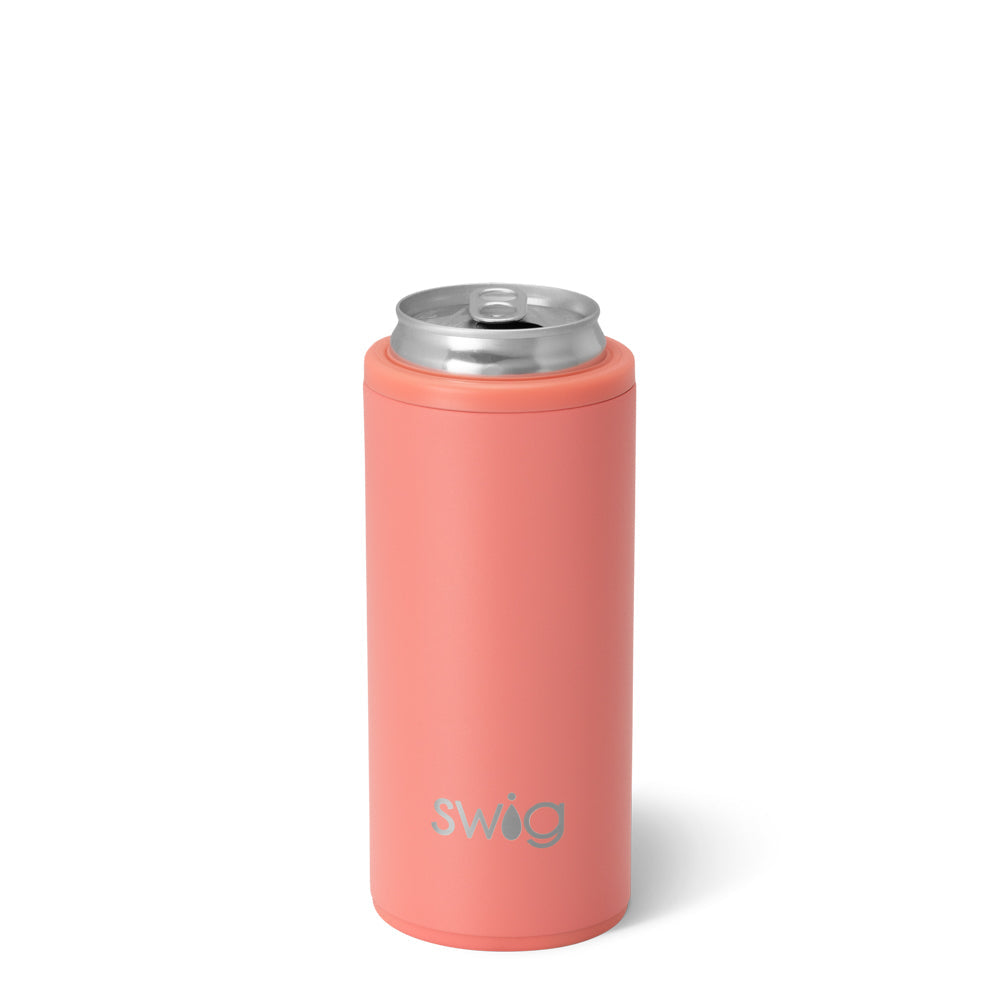 Coral Skinny Can Cooler (12oz)