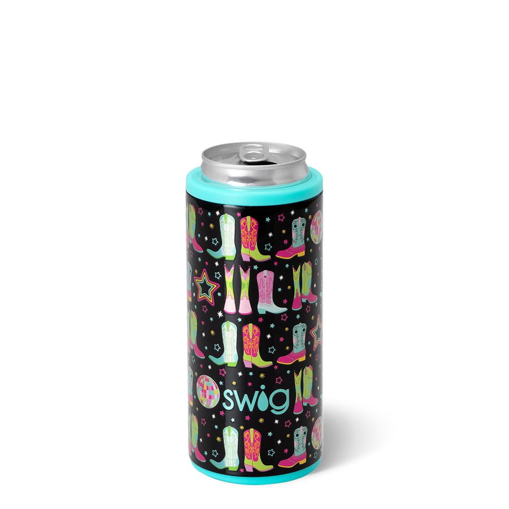 Refrigerador de latas delgado Disco Cowgirl (12 oz)