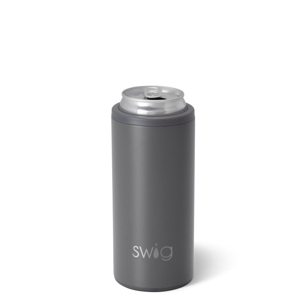 Grey Skinny Can Cooler (12oz)