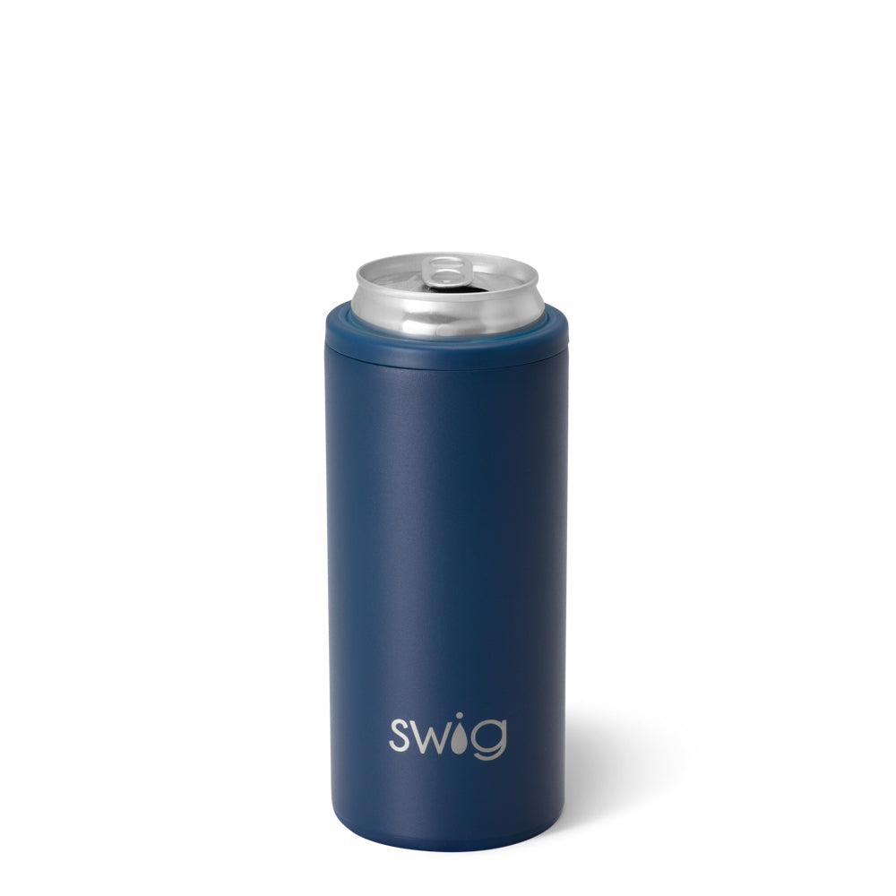 Navy Skinny Can Cooler (12oz)