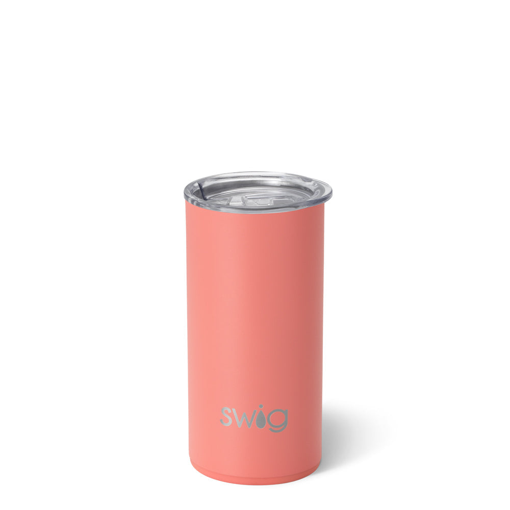 Coral Slim Tumbler (12oz)