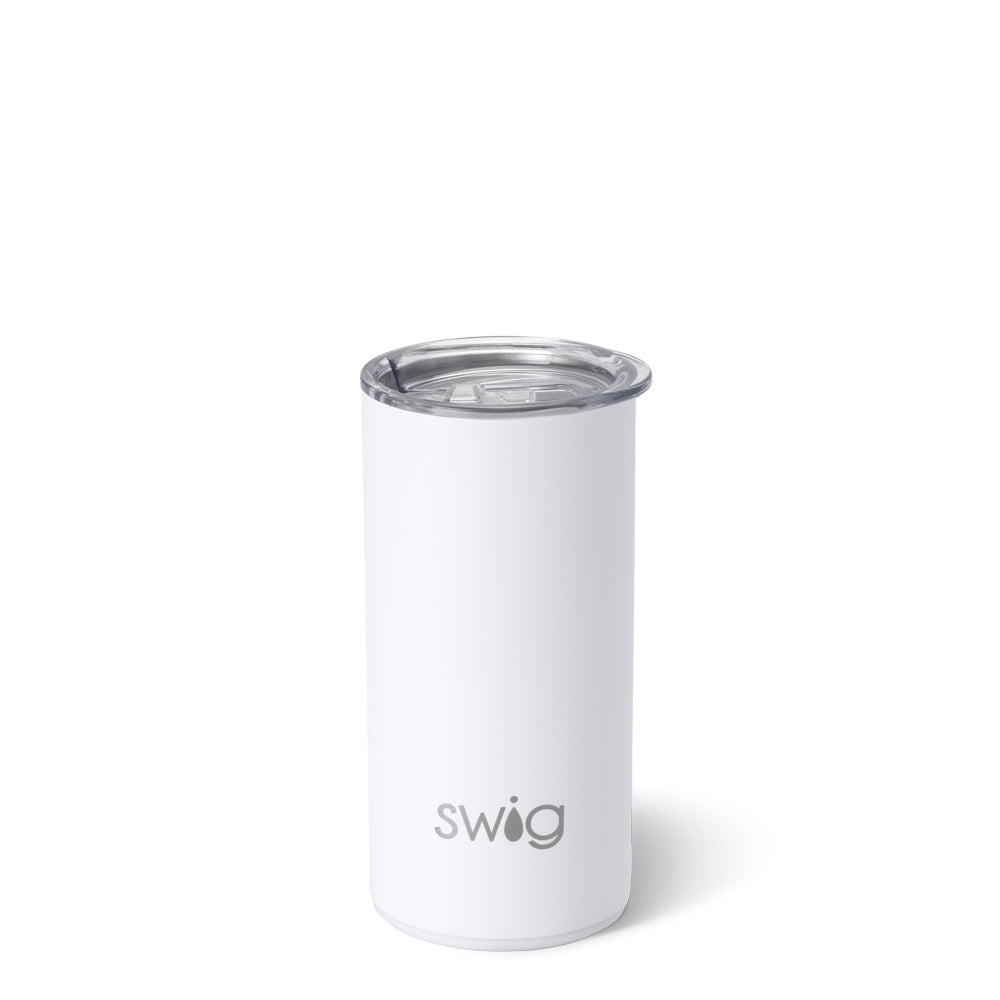 White Slim Tumbler (12oz)