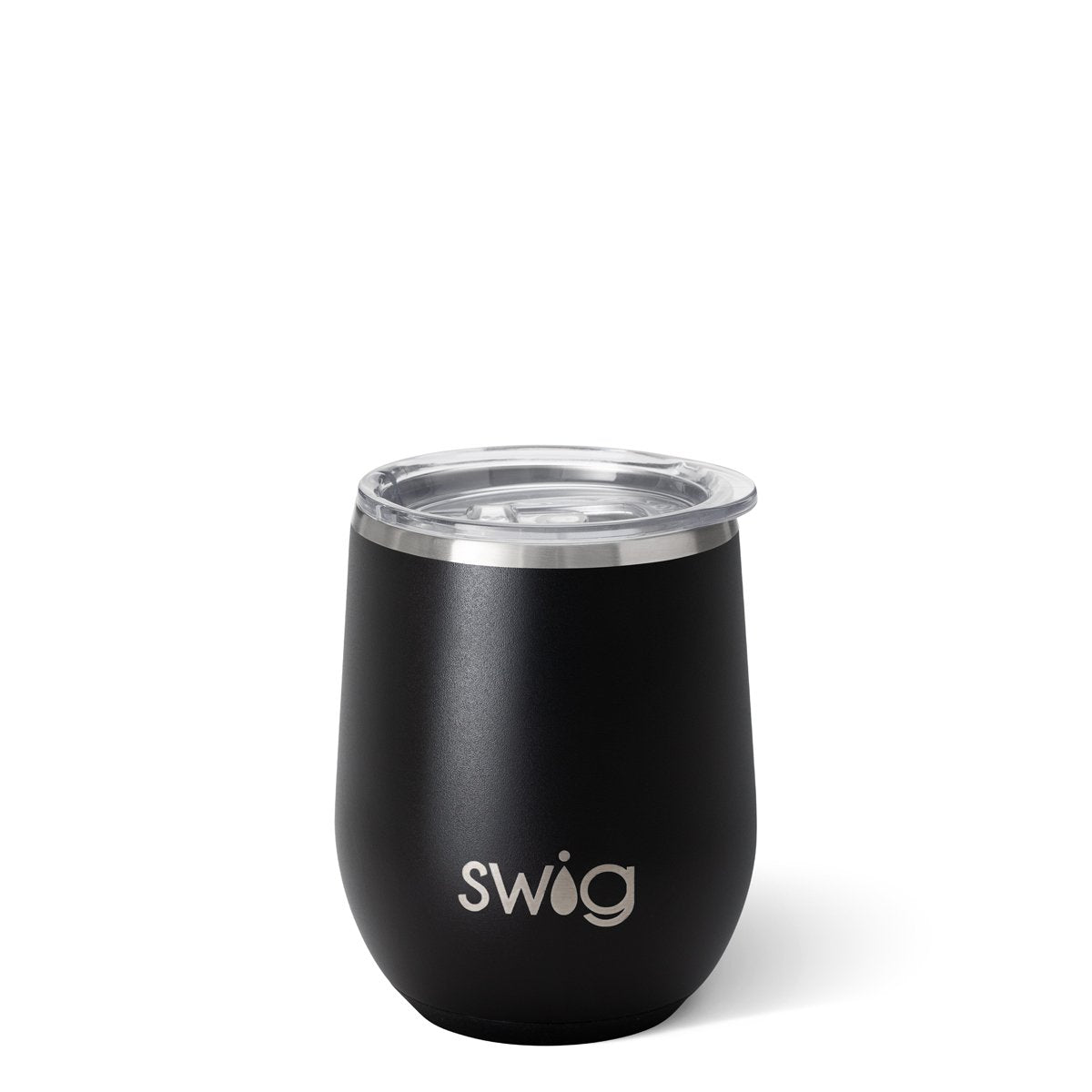 Black Stemless Wine Cup (12oz)