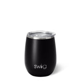 Black Stemless Wine Cup (14oz)