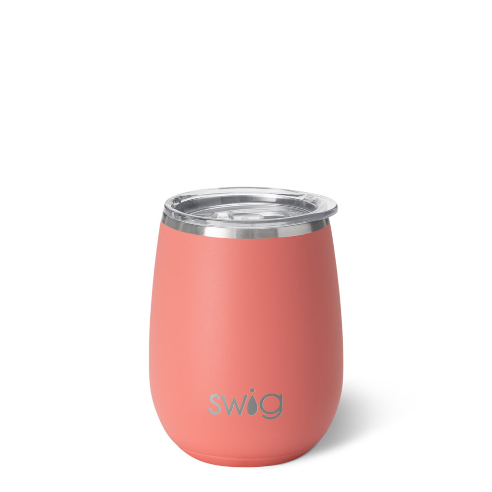 Coral Stemless Wine Cup (14oz)