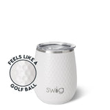 Copa de vino sin tallo con forma de pelota de golf (14 oz)