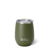 Olive Stemless Wine Cup (14oz)