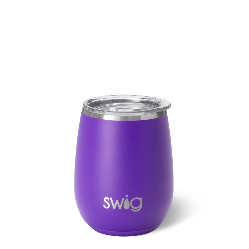 Purple Stemless Wine Cup (14oz)